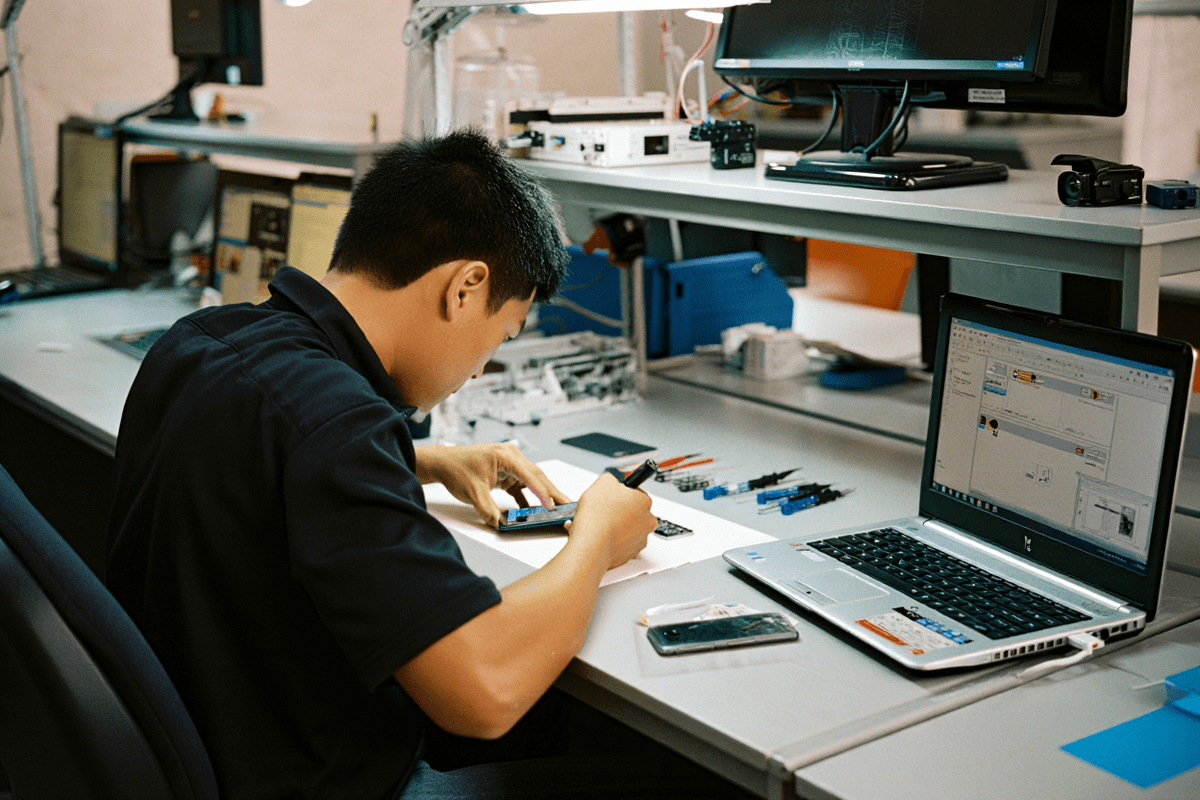 Процесс ремонта техники Thuraya в thuraya-servis